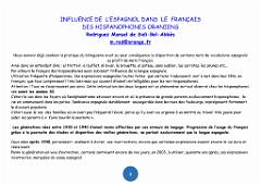 INFLUENCE DE L ESPAGNOL DANS LE FRANCAIS DES HISPANOPHONES ORANIENS_000001